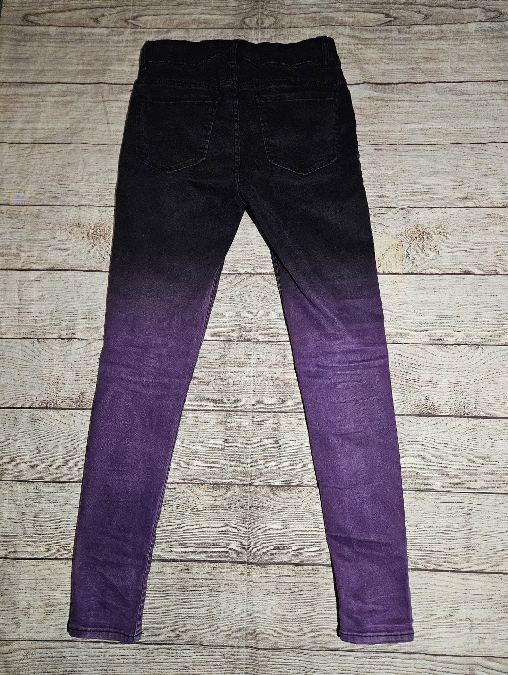 Hot Topic Denim sunrise purple ombre skinny Jean's - Picture 5 of 9